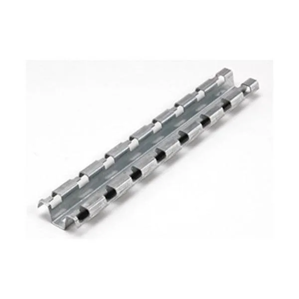 Zinc-plated steel cable tray support, 16 in length, 3 in width, 1 in height