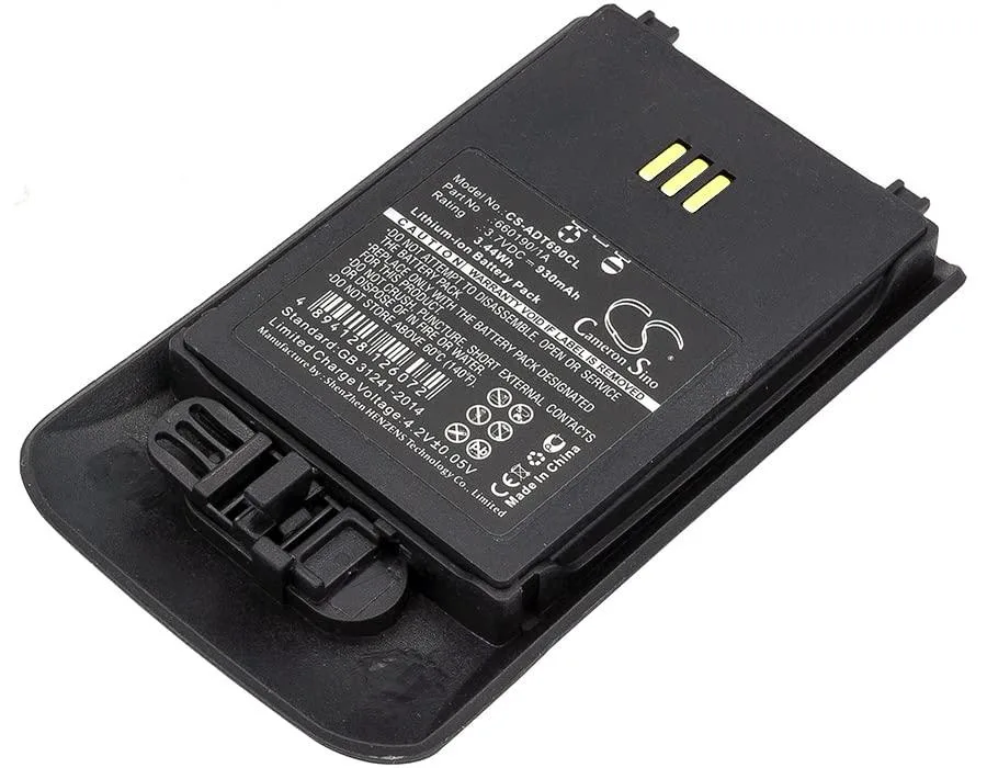 Rectangular lithium-ion battery pack, dark grey finish, compact brick shape