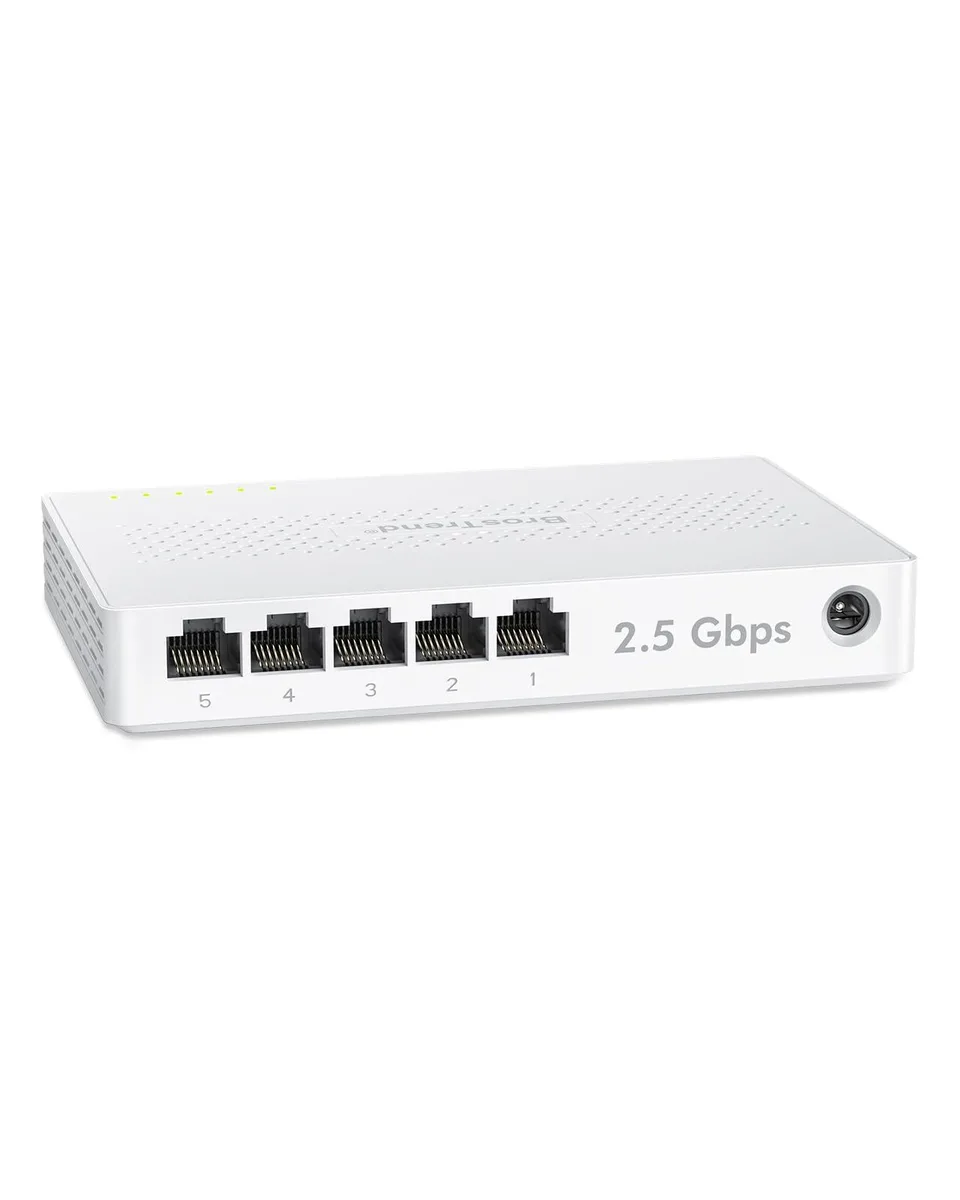 BrosTrend 5 Port 2.5G Ethernet Switch — product photo