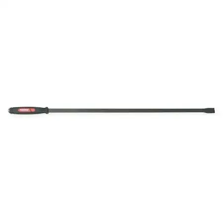 Dominator 36 inch pry bar, solid steel, capped striking handle