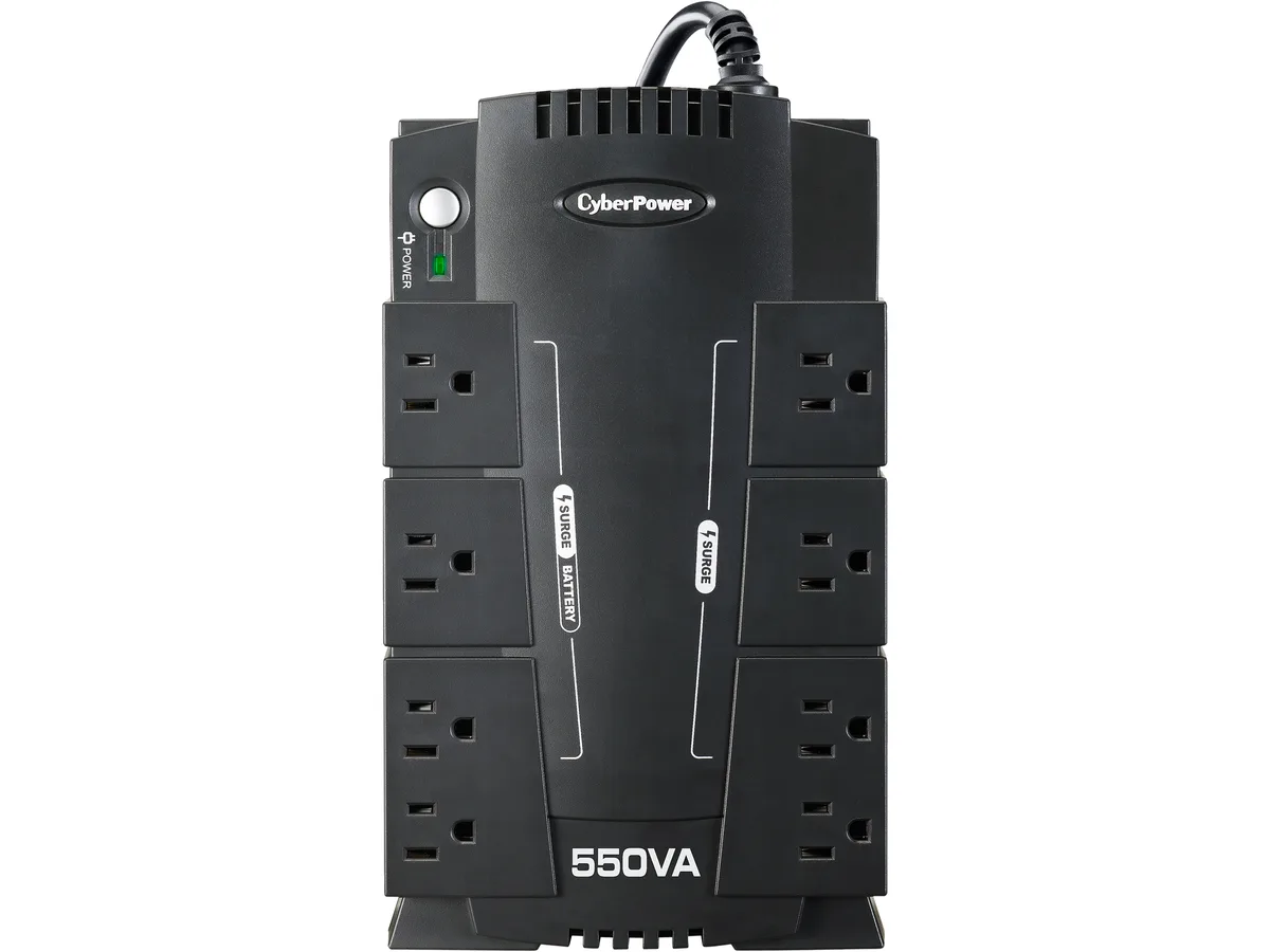 CyberPower CyberPower CP550SLG 550VA/330W UPS, 120V, 8 Outlets, 890 Joules — product photo