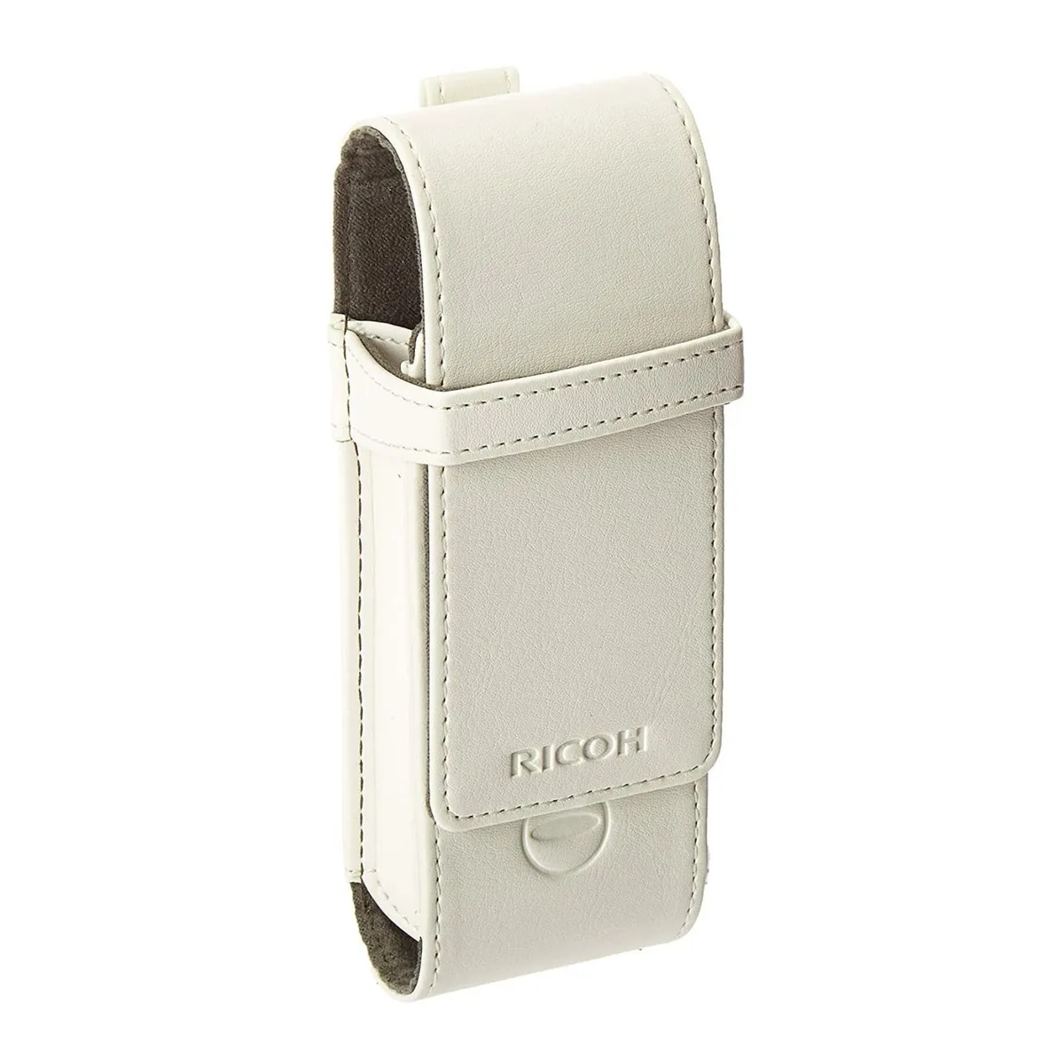 White soft case for Theta camera, slot-in design, lightweight and compact