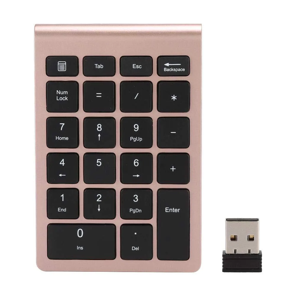 Redragon 22-Key 2.4G Wireless Numeric Keypad Rose Gold — product photo