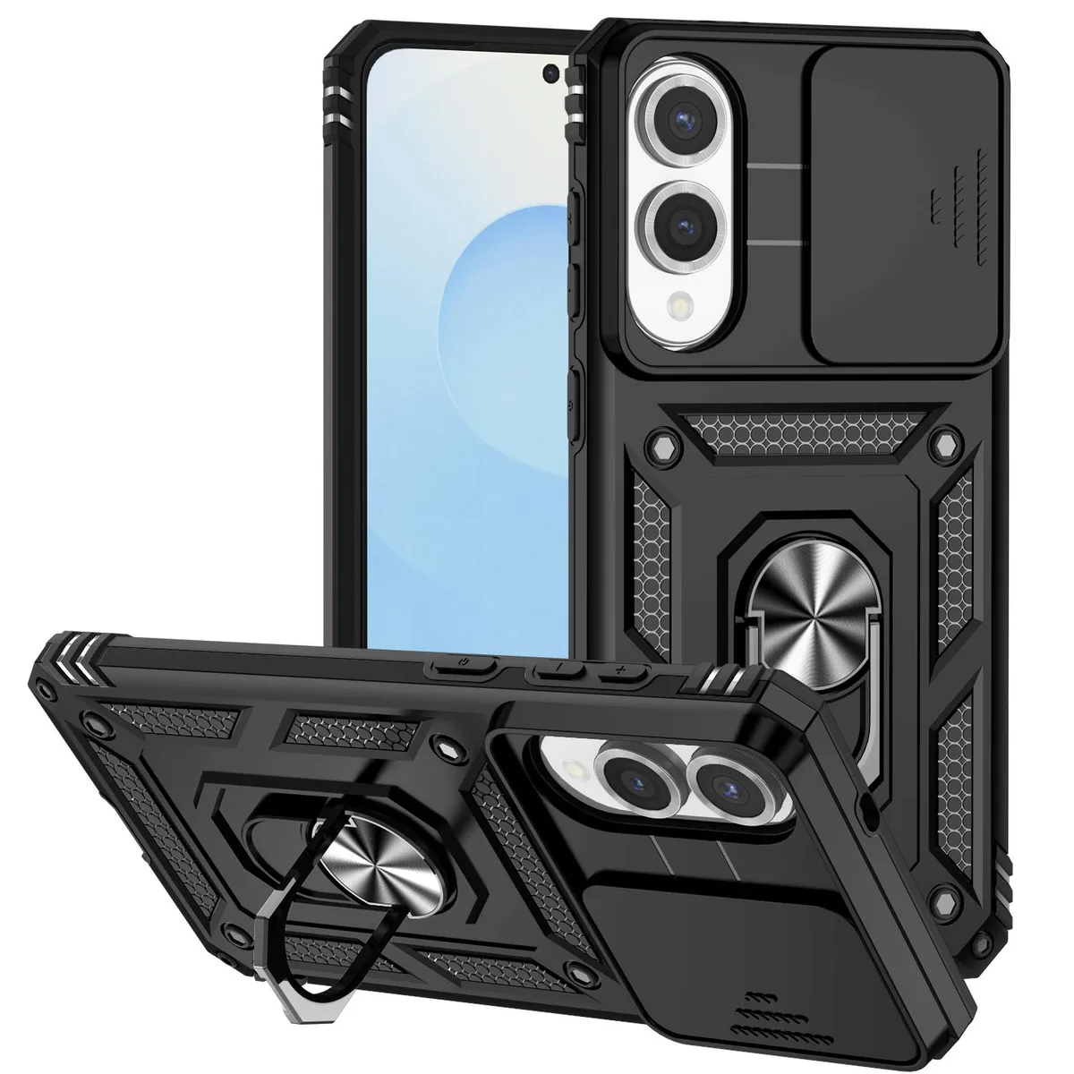 TYJKeJi TYJKeJi Hybrid Kickstand Case for Samsung Galaxy S25 Edge Black — product photo