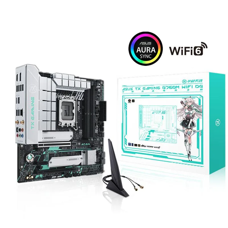 ASUS ASUS TX GAMING B760M WIFI D4 THE 7X ONE Edition Intel Motherboard — product photo