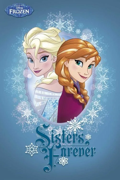 Frozen Sisters Forever poster 24 x 36 inches