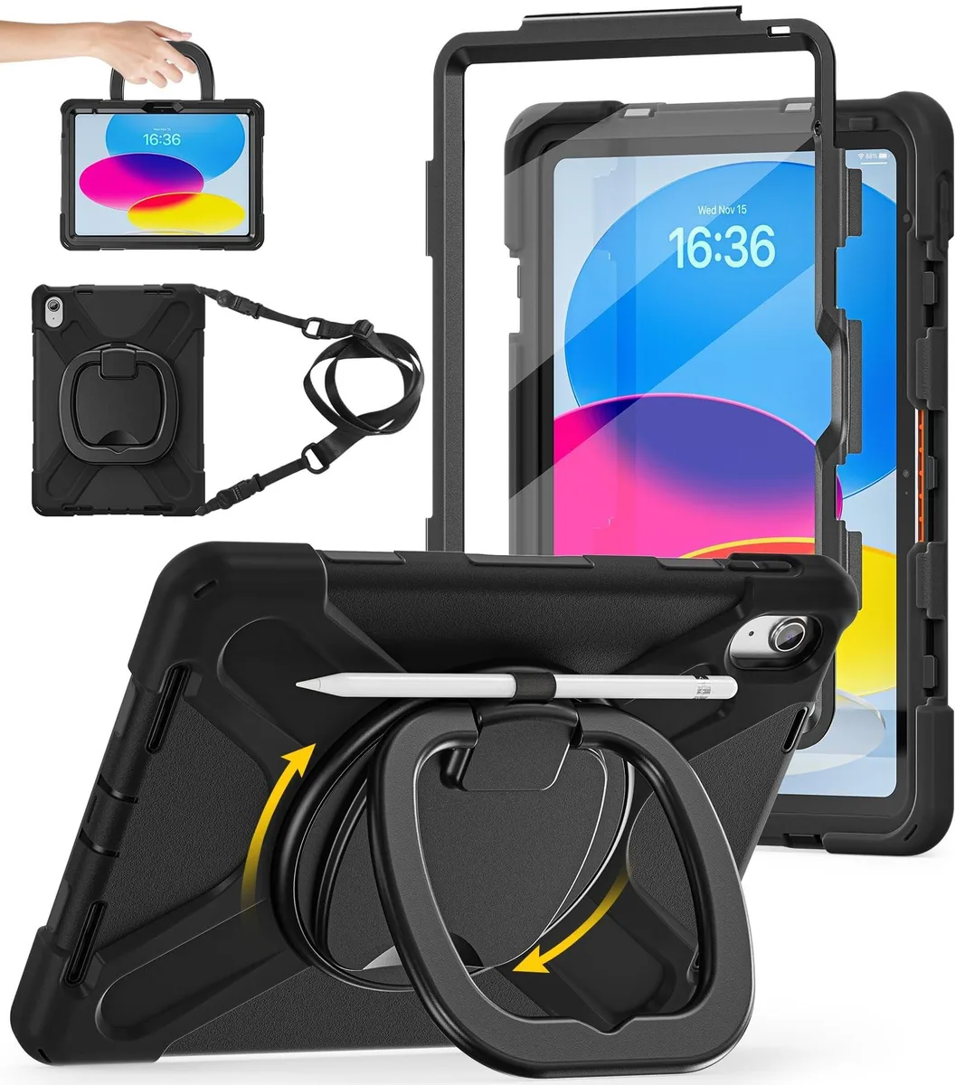 ALSEYE ALSEYE 2 in 1 accessory for iPad 11th Gen 2025 11" &amp; 10th Gen 2022 10.9" Black — product photo