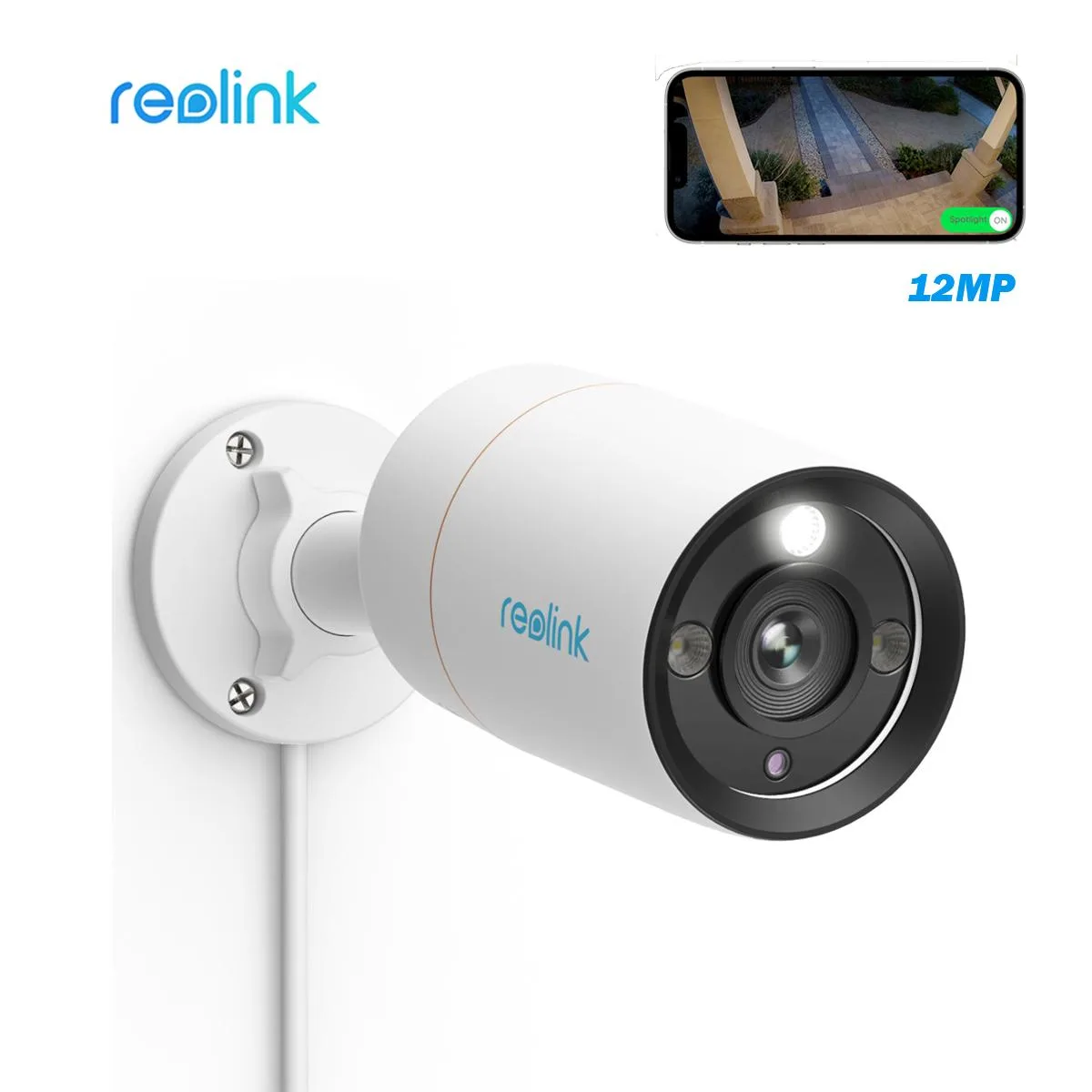 Reolink Reolink 12MP PoE Bullet Network Camera with Spotlight — product photo