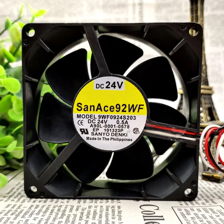 Fans Fans A90L-0001-0578 9WF0924S203 DC24V 0.5A waterproof case fan — product photo