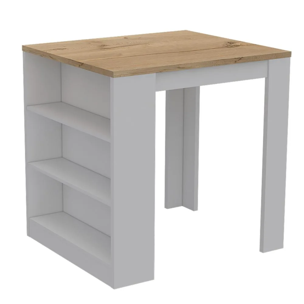 FM FURNITURE FM FURNITURE Alameda Kitchen Island Three Drawers Concealed 36.2"H 31"D — product photo