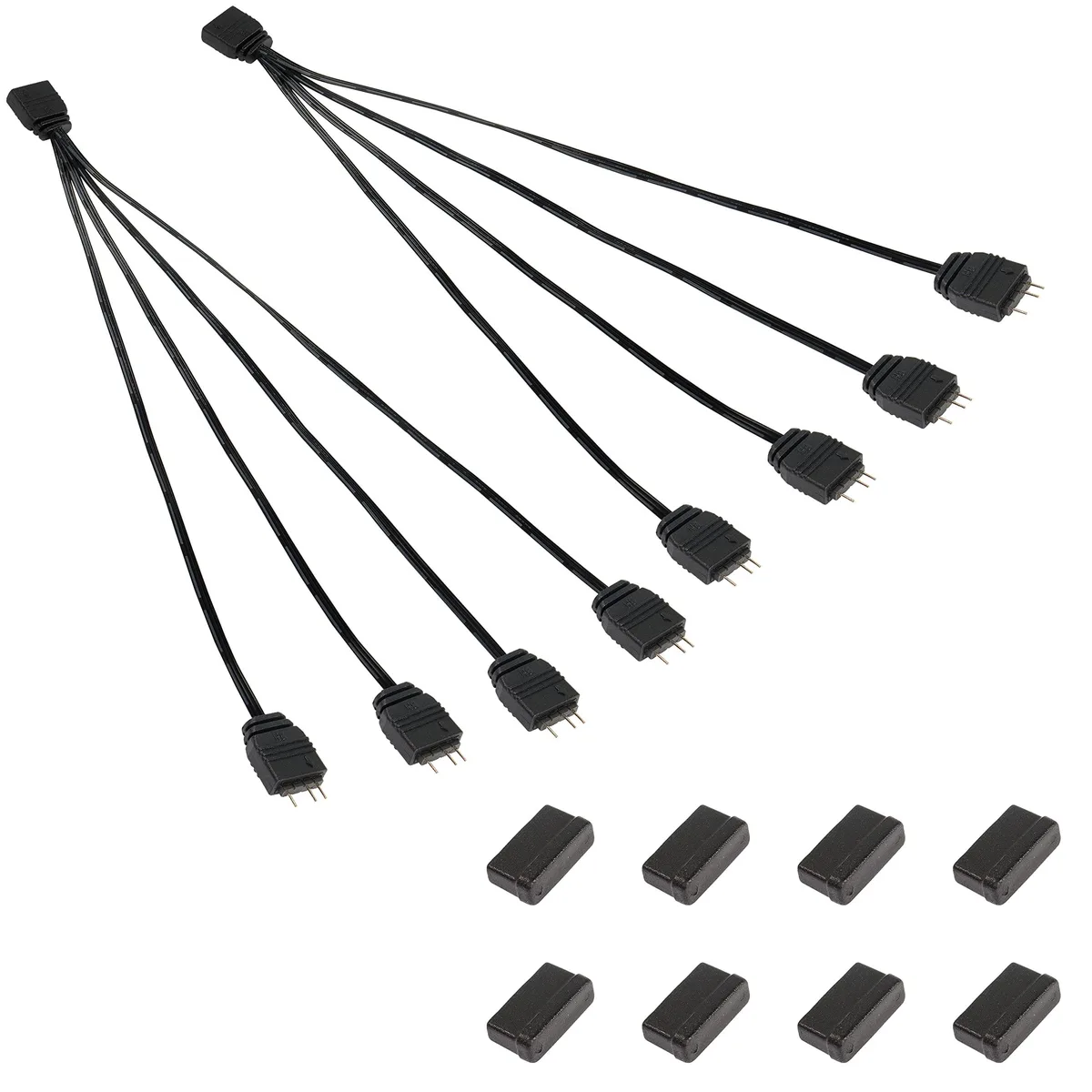  Cable Matters 5V 3-pin ARGB Splitter 1-to-4 33.5 cm 2 Pack — product photo