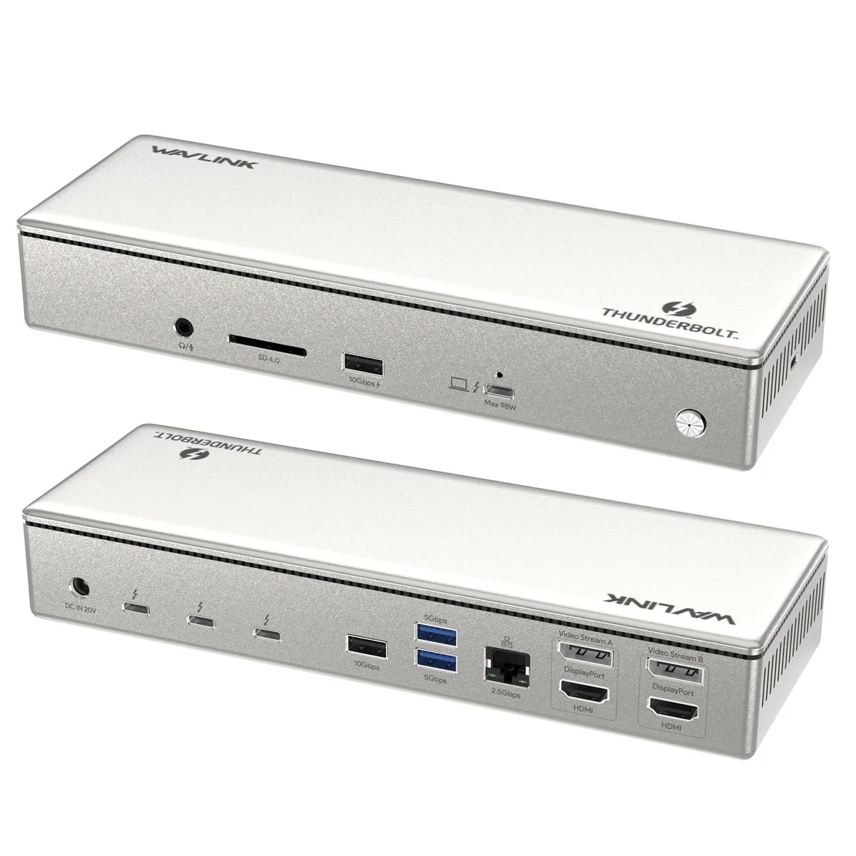 Wavlink Wavlink V1C43EA Thunderbolt 4 Docking Station 98W 40Gbps — product photo