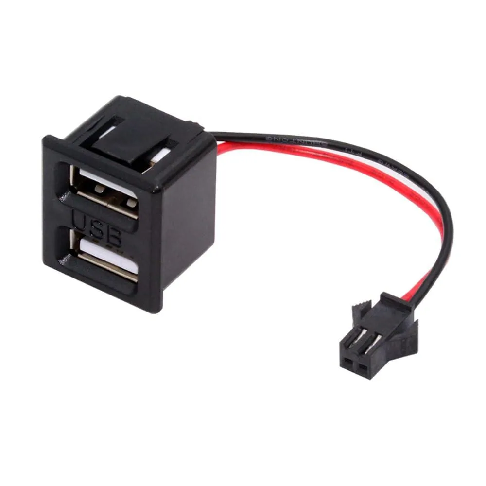 Fervit Fervit Dual Type-A Female to 2-Pin Header Cable 75mm 2.54mm Pitch Latch Mount — product photo