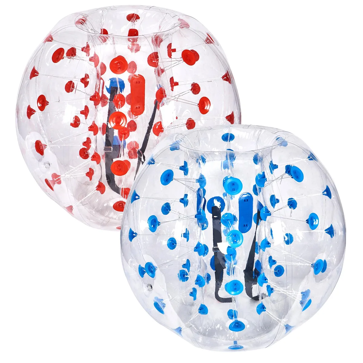 VEVOR VEVOR Inflatable Bumper Balls 2-Pack 1.2 m Red Blue Dots — product photo