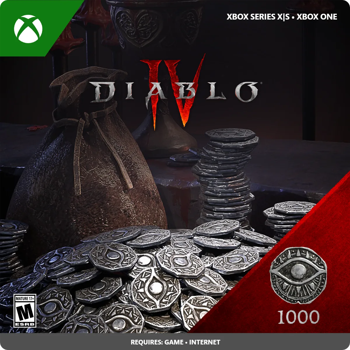 Blizzard Blizzard 7LM-00064 Diablo IV 1000 Platinum downloadable game — product photo