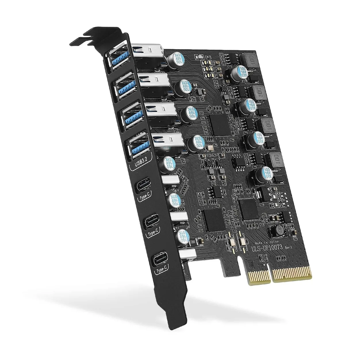 ESTONE ESTONE PCIE24A4C3.2 8-Port USB 3.2 Gen 2 Card 4C/4A 10 Gbps — product photo