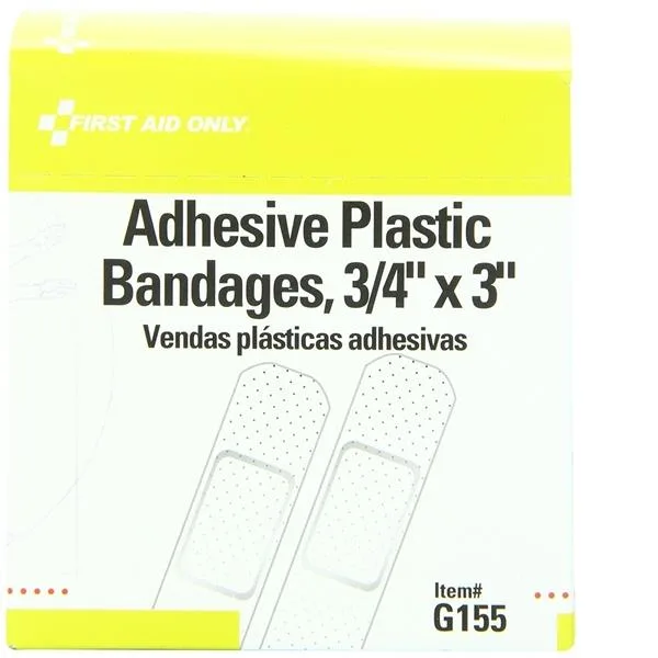 First Aid Only First Aid Only G155 Adhesive Plastic Bandages PK100 — product photo