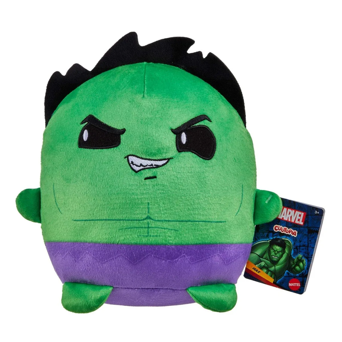 Mattel Wheels Mattel Wheels Marvel Cuutopia Hulk Plush 10in 34-35 — product photo