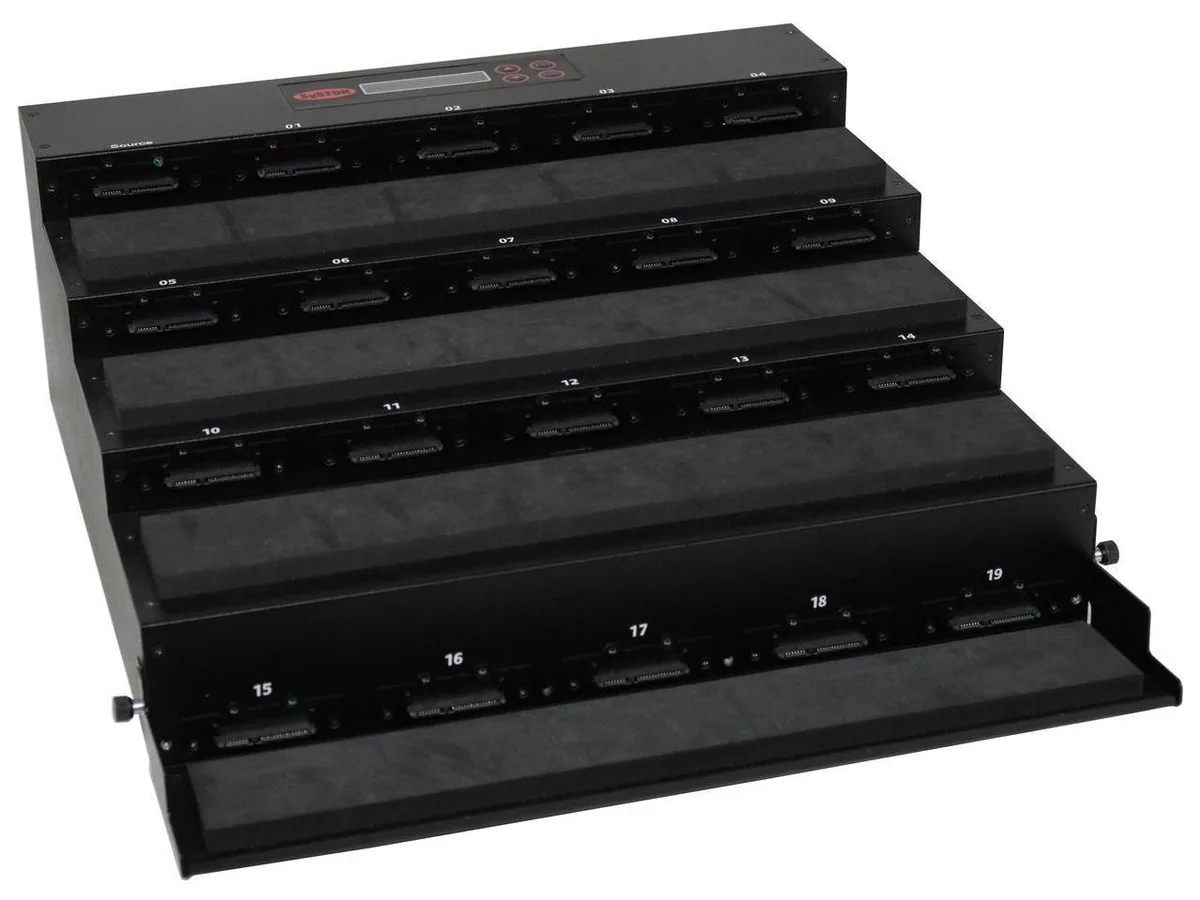 Systor Systor 1:19 Flatbed SATA Duplicator &amp; Sanitizer (SYS19-SSD-SATA2) — product photo