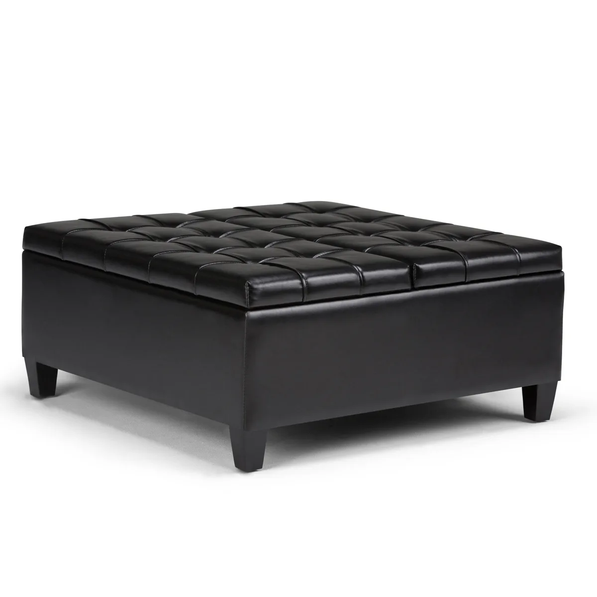 tuphen tuphen Harrison Coffee Table Storage Ottoman Midnight Black 36" 16.5"H — product photo