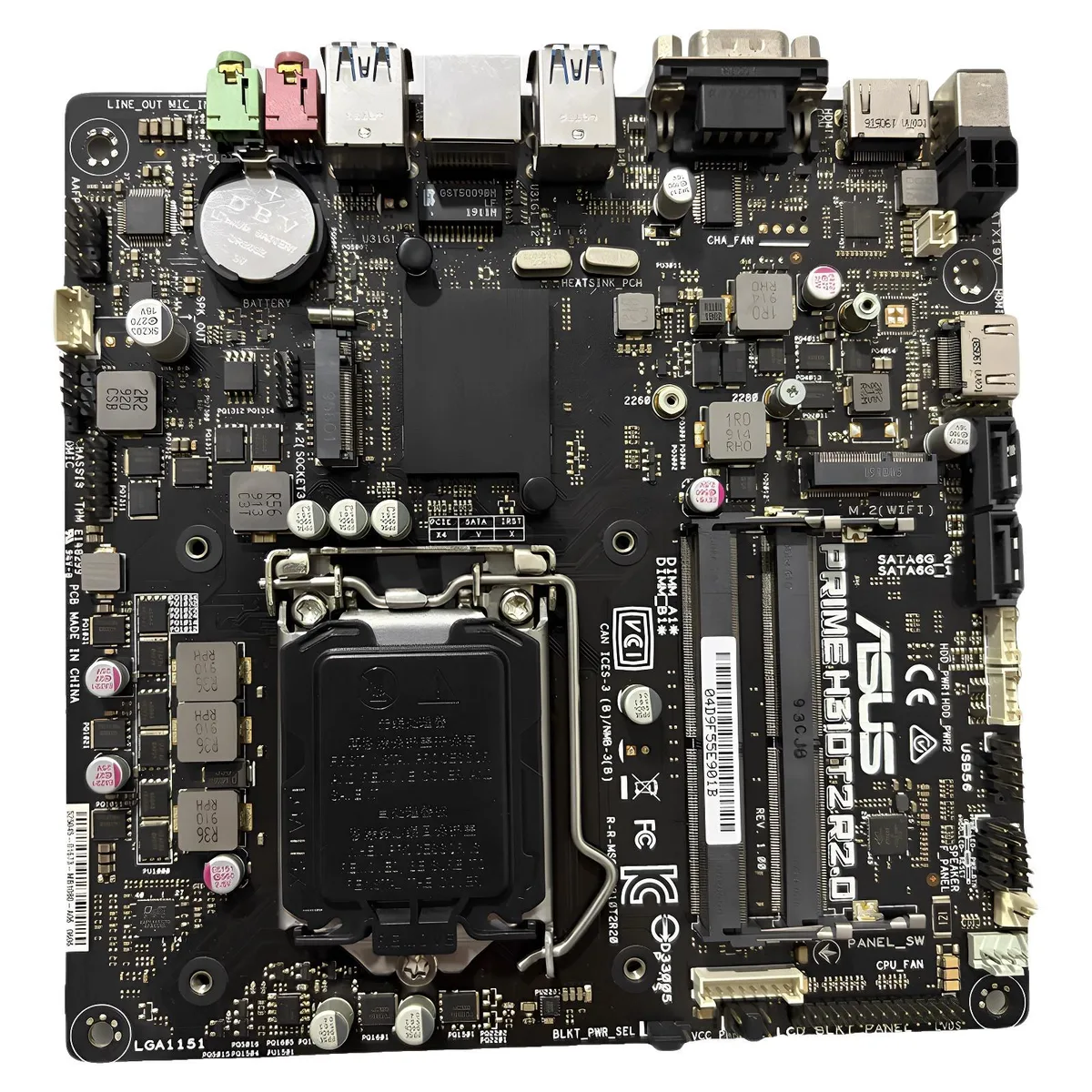 ASUS ASUS PRIME H310T2 R2.0 Intel H310 Mini-ITX Motherboard — product photo