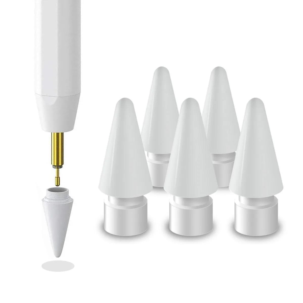  EVACH I706 Replacement Stylus Tips 5PCS White 1.5mm — product photo