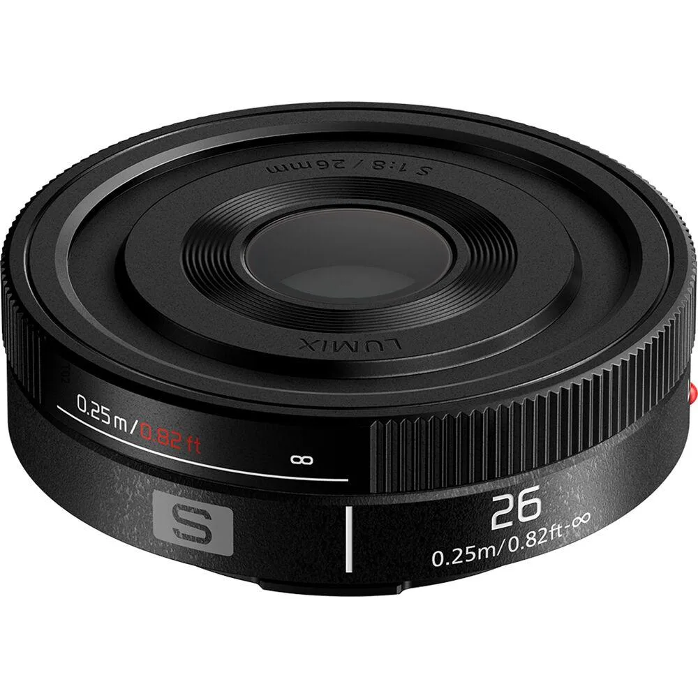 Panasonic Panasonic Lumix S 26mm f/8 lens, Leica L, manual focus, 80° angle, 9.8" min focus — product photo
