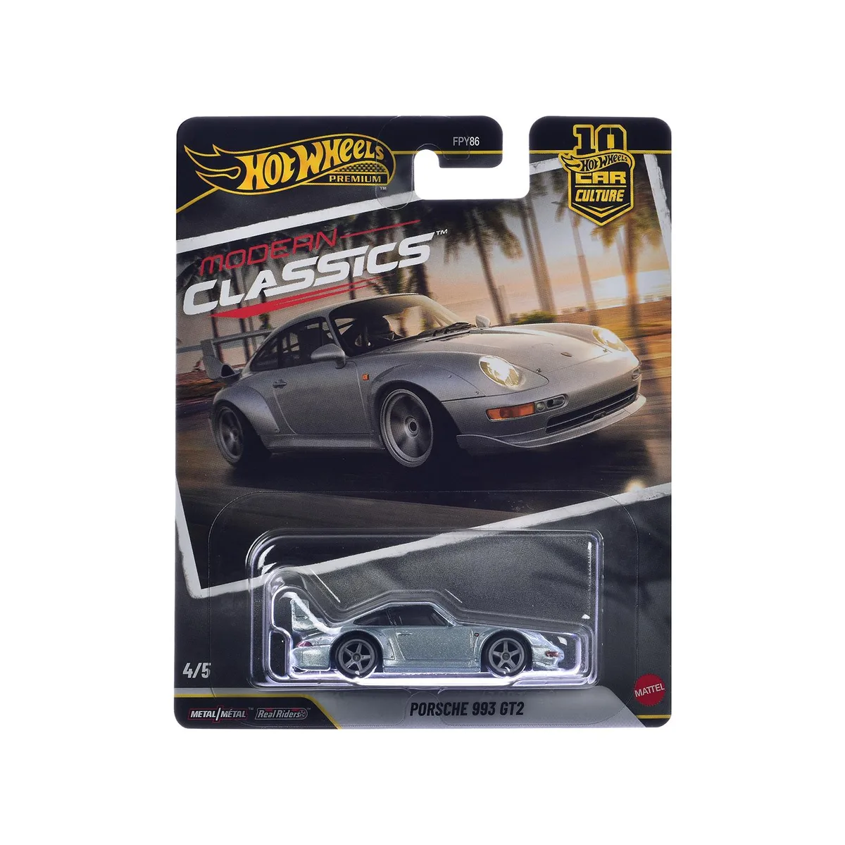 Hot Wheels Hot Wheels Porsche 993 GT2 Gray Metallic Modern Classics diecast hobby collectible — product photo