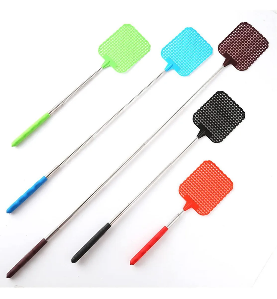  Telescopic Fly Swatter 5-pack 28 in 124 sq in outdoor toy — product photo