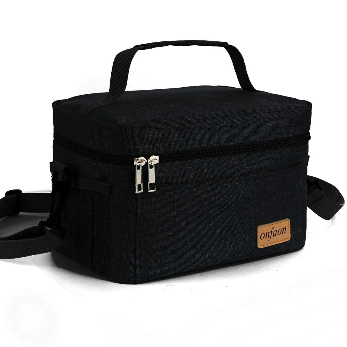 No Sew No Sew 7.5 L Insulated Lunch Bag Black — product photo