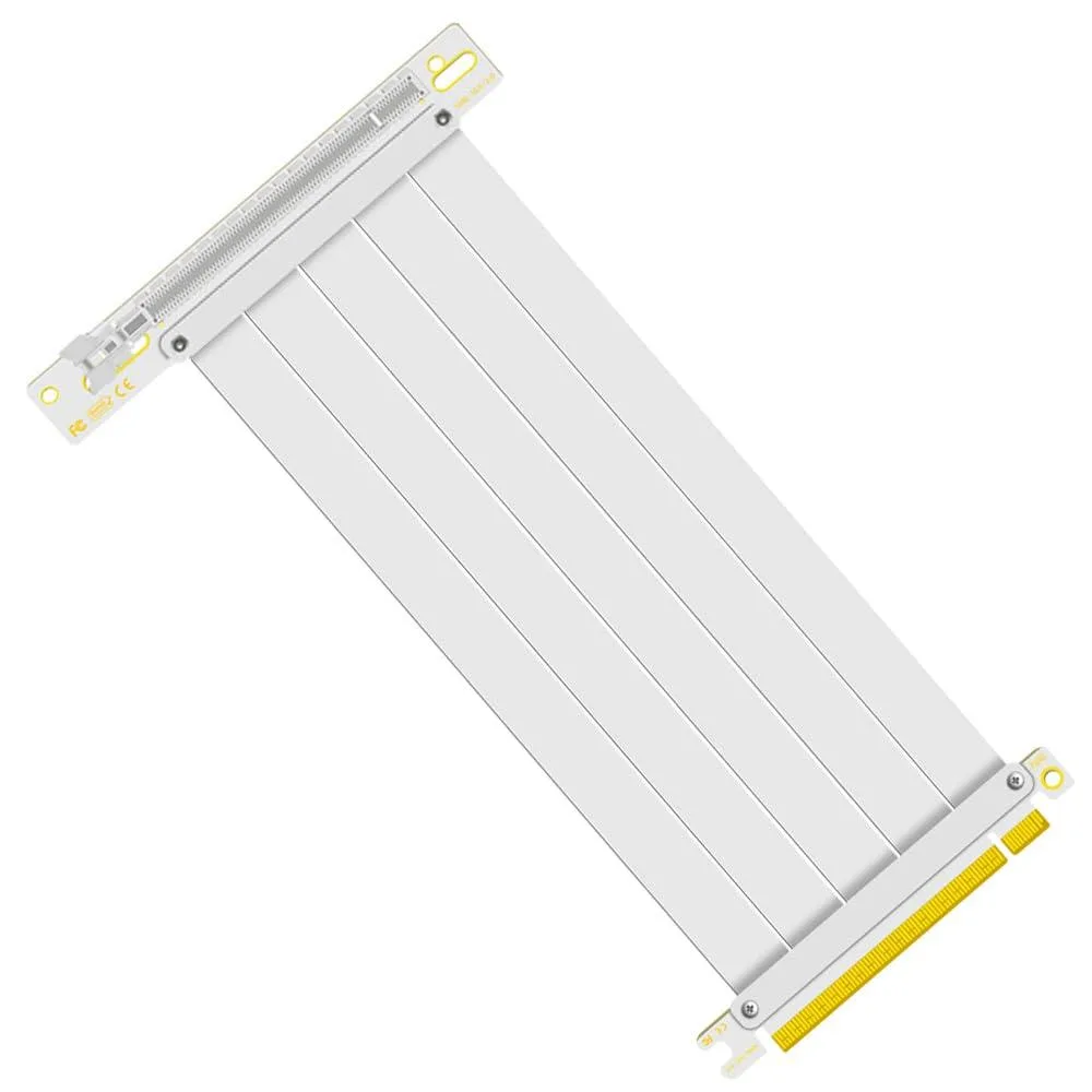 Vszerda Vszerda PCI-E-4.0 White 200mm 90° Riser Cable — product photo