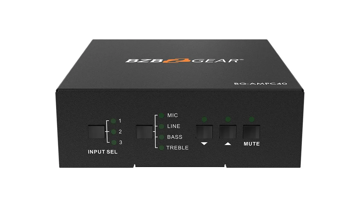 BZBGEAR BZBGEAR BG-AMPC40 2-Channel 40W 70/100V Audio Amplifier — product photo