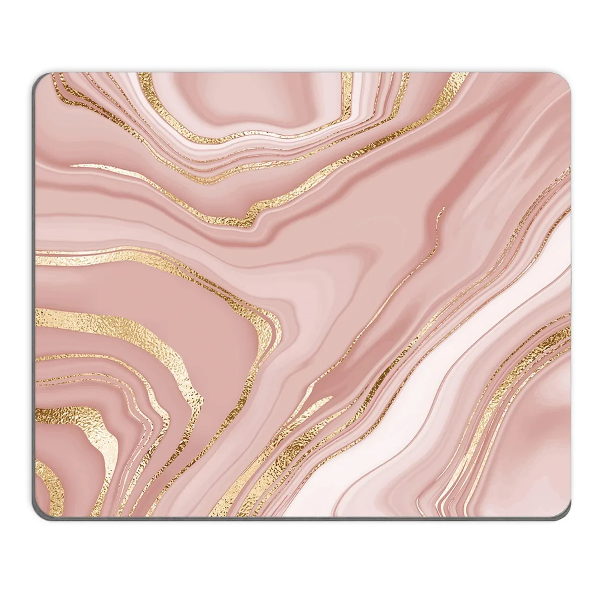  UTGYRRIK Mouse Pad Square 9.5 x 7.9 in Rose Gold Marble — product photo