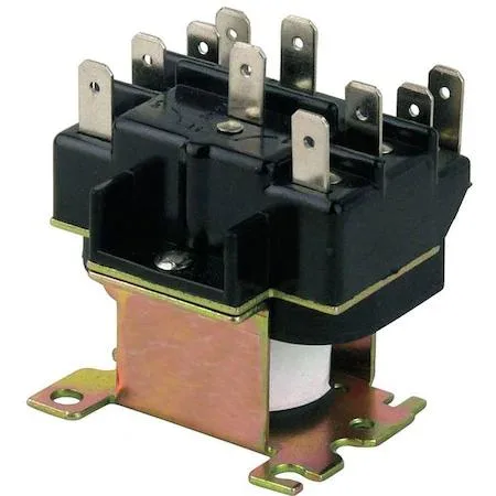 White square relay with spade terminals