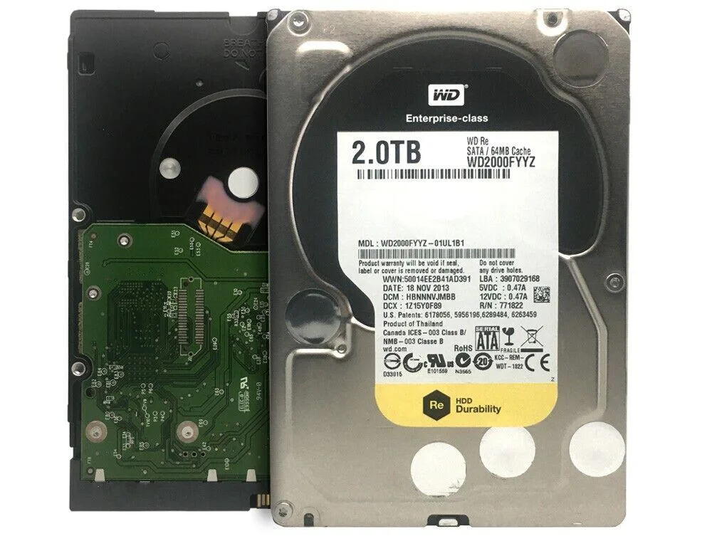Western Digital Western Digital WD2000FYYZ 2TB 7200 RPM 64MB 3.5" SATA Hard Drive — product photo