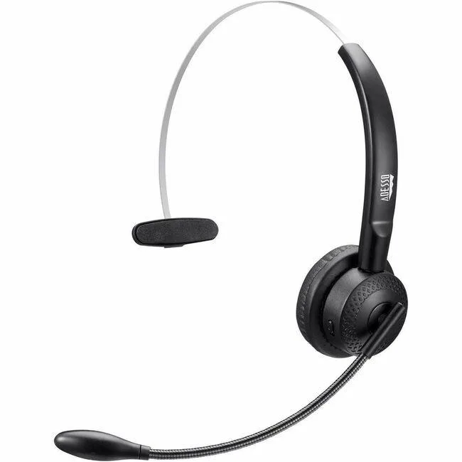Adesso Adesso XTREAMP300 Bluetooth 5.0 single-ear headphone with charging dock — product photo