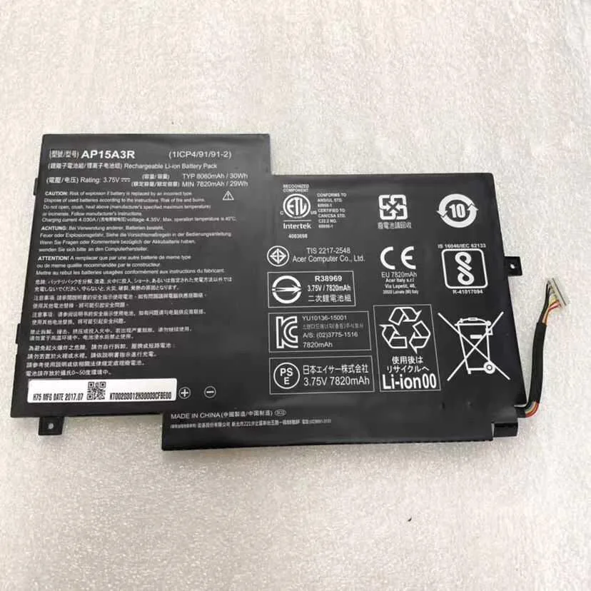 E-buy E-buy AP15A3R laptop battery 3.75V 8060mAh 30Wh — product photo