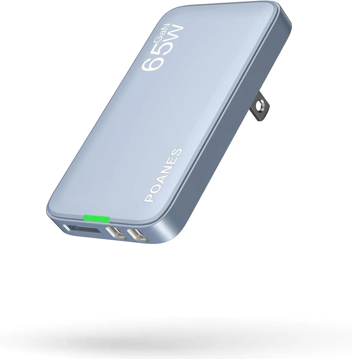 BFKK BFKK 65W GaN USB C Charger 3 Port Blue .52in — product photo