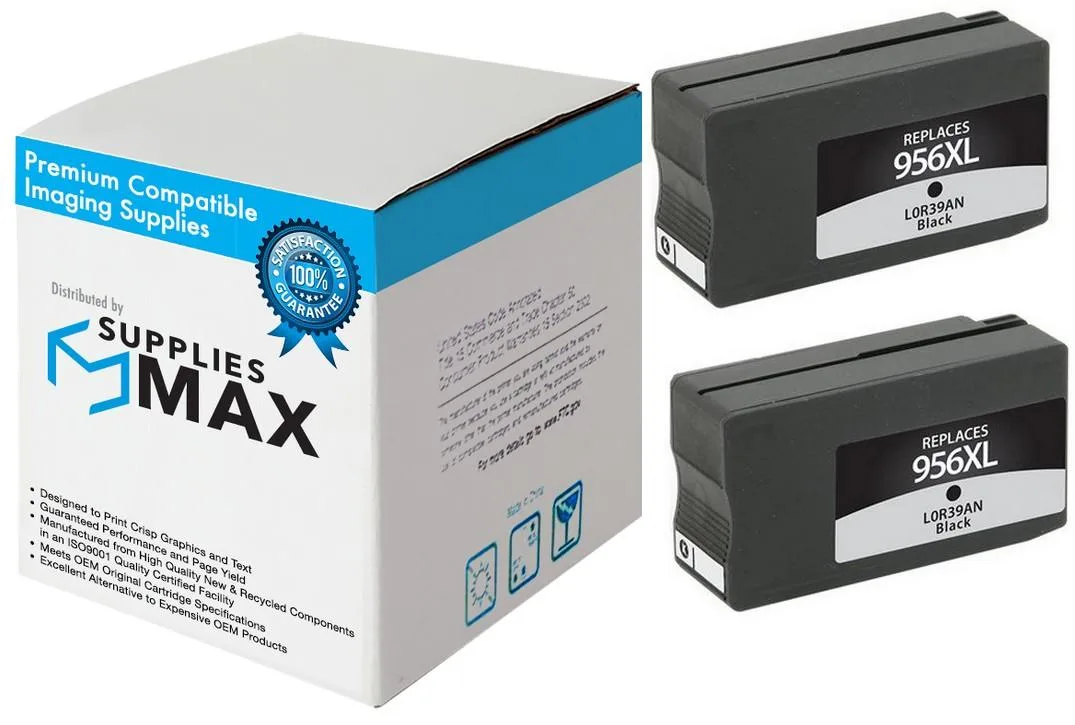 SuppliesMax SuppliesMax HP N9K31BN Black Inkjet Cartridge 2 Pack 3000 Pages — product photo