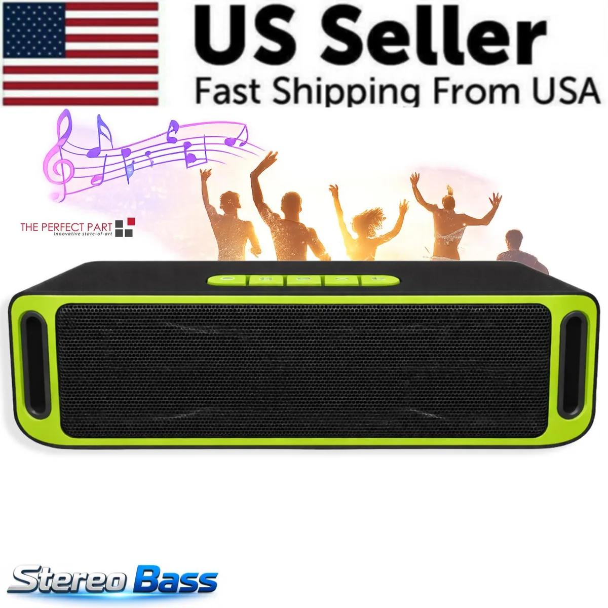 The Perfect Part The Perfect Part TG287 portable speaker Army Green 10W x 2 Bluetooth 5.0 IPX5 — product photo