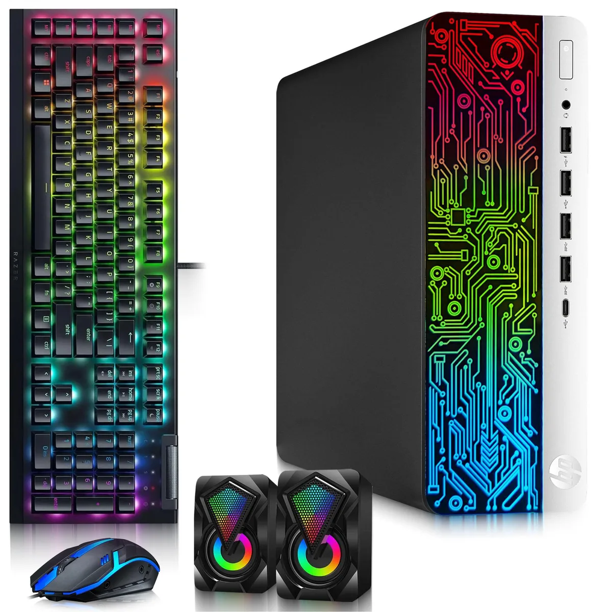HP HP ProDesk 600 G3 RGB Gaming Desktop PC, Intel Core i5-6500, 32GB DDR4, 256GB SSD, Radeon RX 550 4GB GDDR5 — product photo