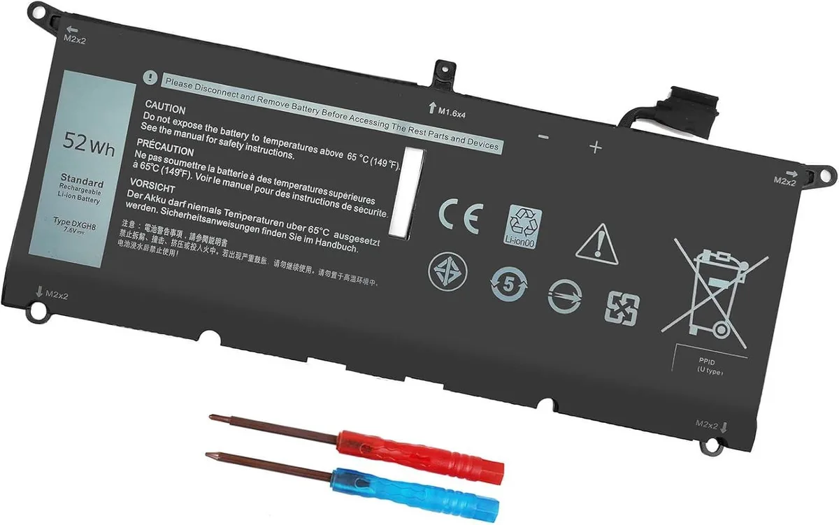 TAURKENAM TAURKENAM DXGH8 7.6V 52Wh laptop battery — product photo