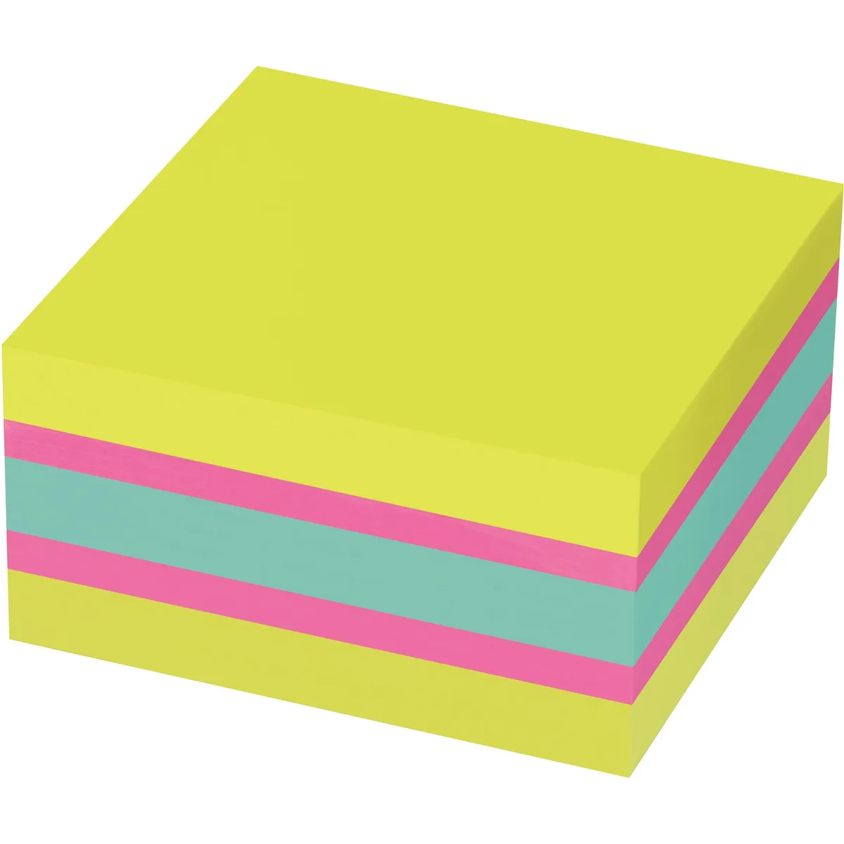 A cube of green Post-it Super Sticky Notes, 360 sheets, model 2027