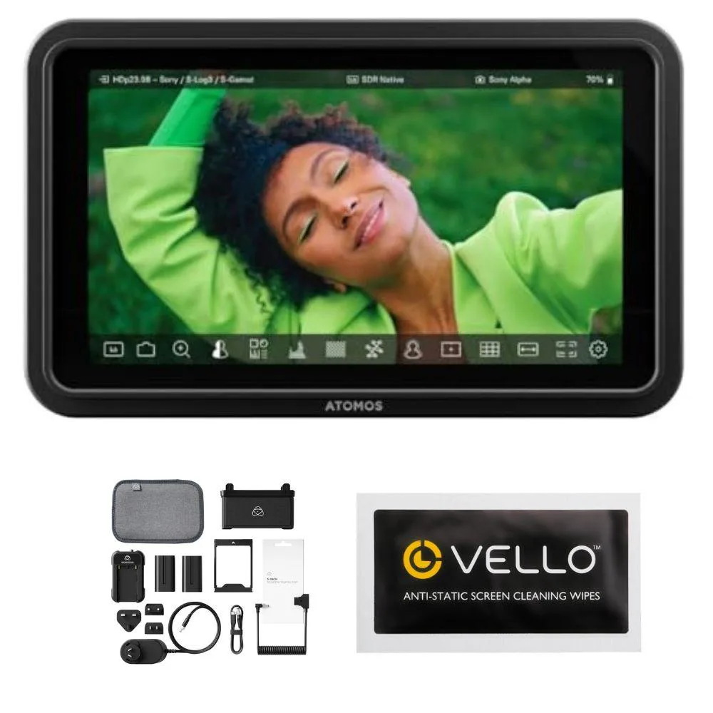Atomos Atomos Shinobi II Bundle with 5" Accessory Kit (Version II) and Screen Wipes — product photo