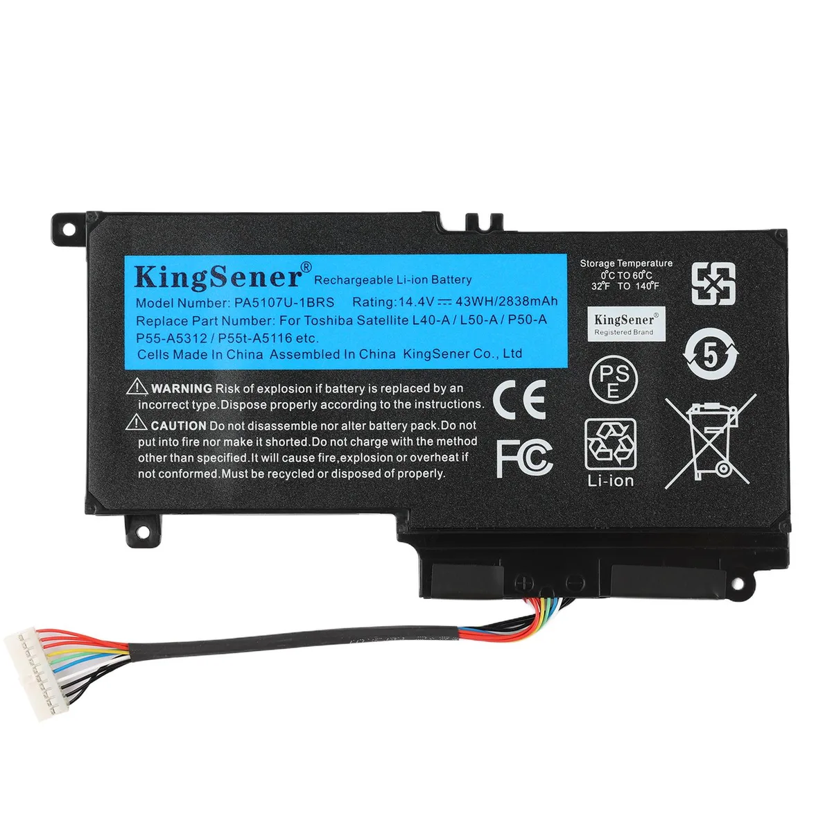 KingSener KingSener PA5107U 14.4V 43WH laptop battery — product photo