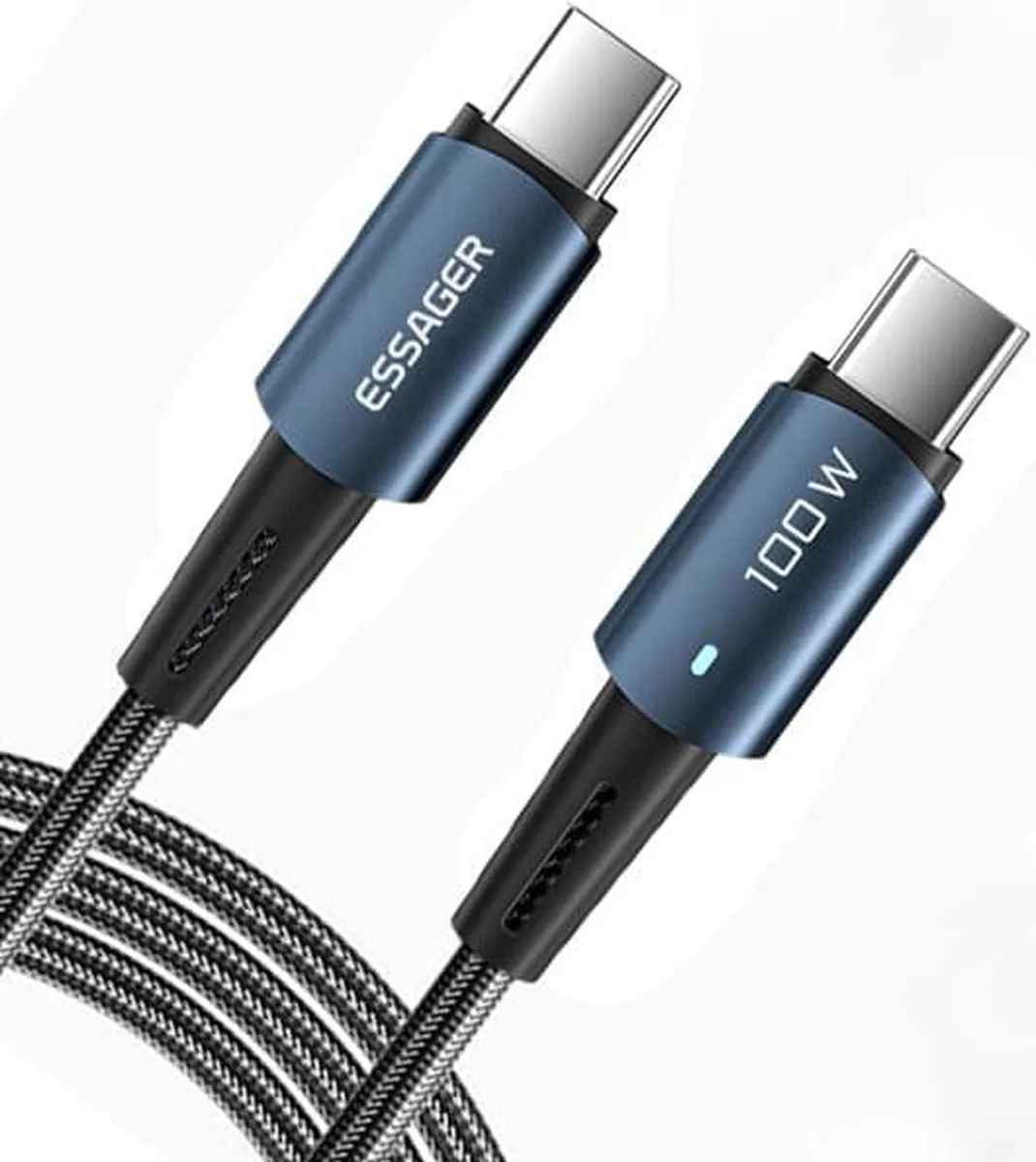 SMUGDESK SMUGDESK USB C to USB C Cable 3.3ft 100W 2-Pack Blue — product photo