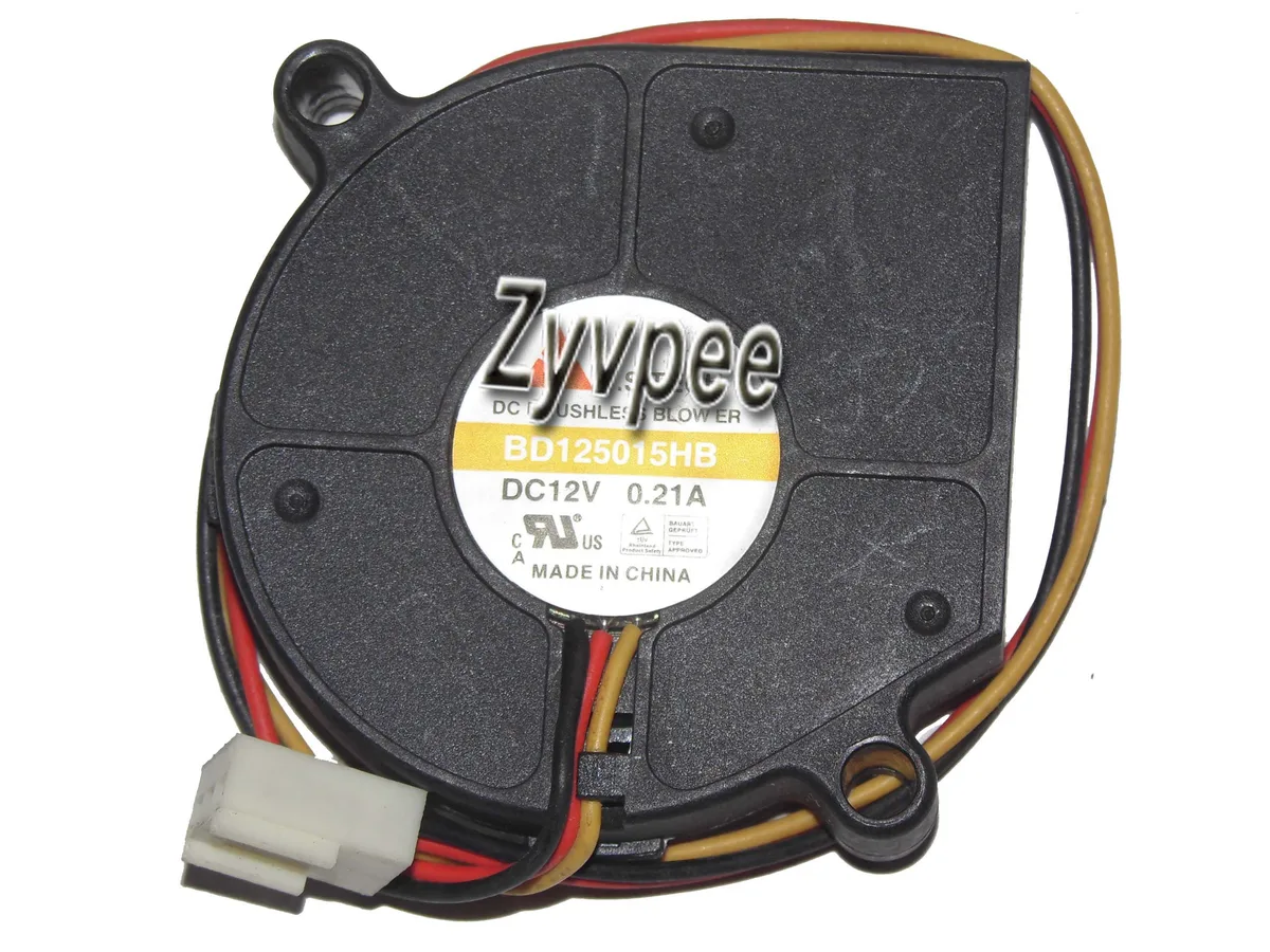 Zyvpee Zyvpee BD125015HB 12V .21A 3 Pin Blower Case Fan — product photo