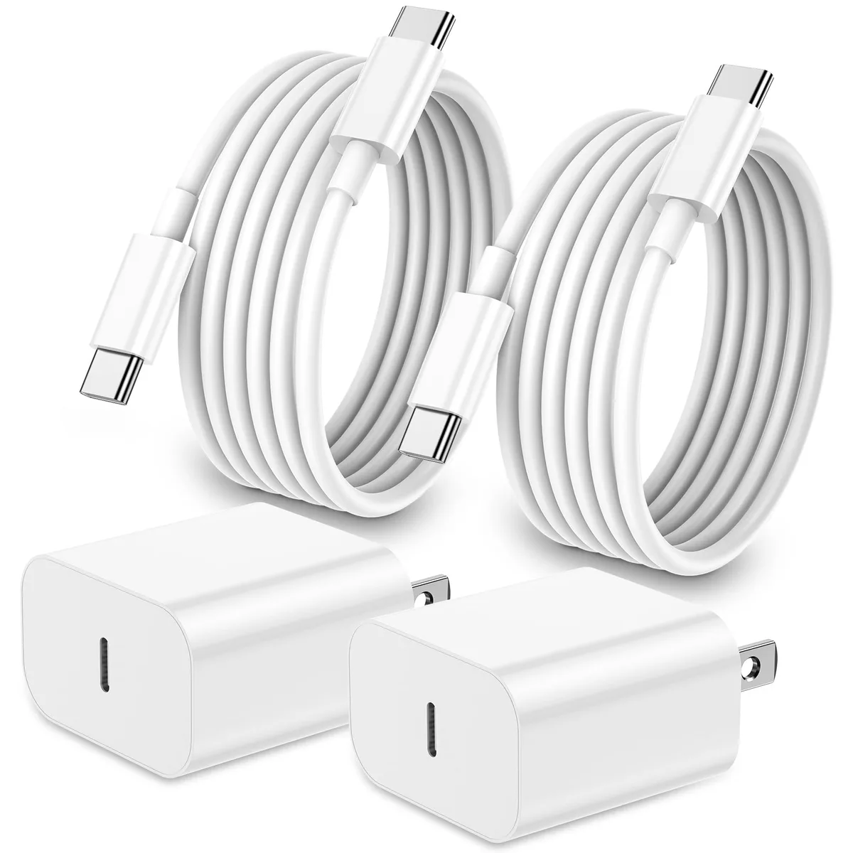 No Sew No Sew A02018 20W USB-C Charger 2-Pack 6.6ft Cable — product photo