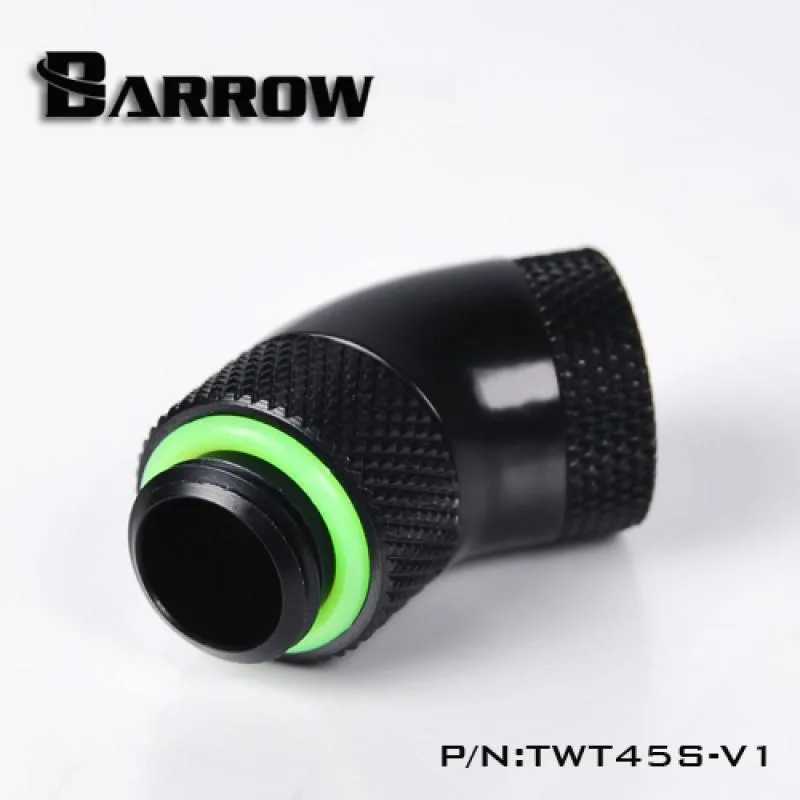Barrow Mods Barrow Mods G1/4" 45 Degree Dual Rotary Fitting - Black — product photo