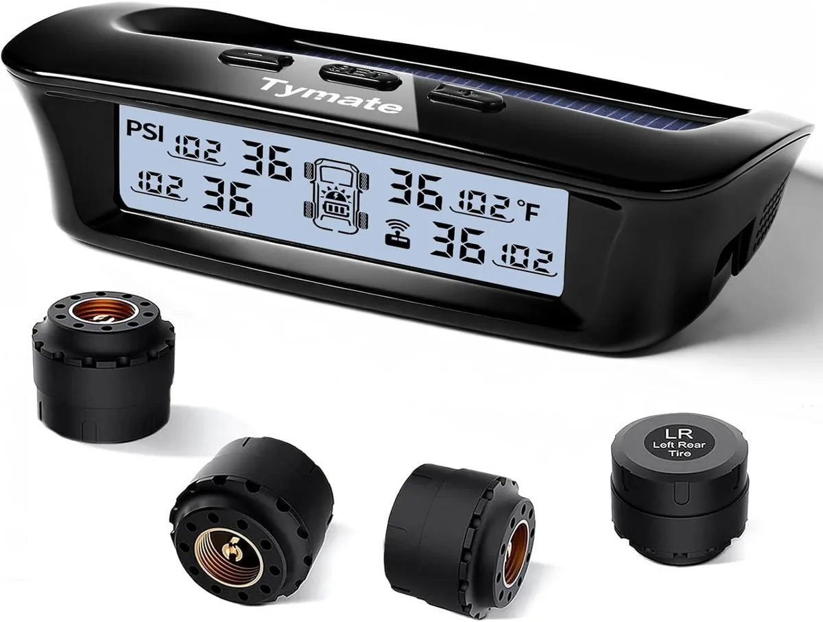 WUQ WUQ M12-3 TPMS 4 sensors 0-87 PSI solar charge — product photo